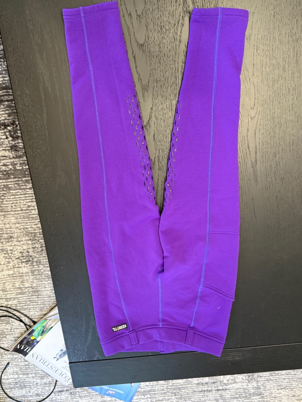 Kerrits Purple Kids Fleece Winter Riding Leggings Size Large